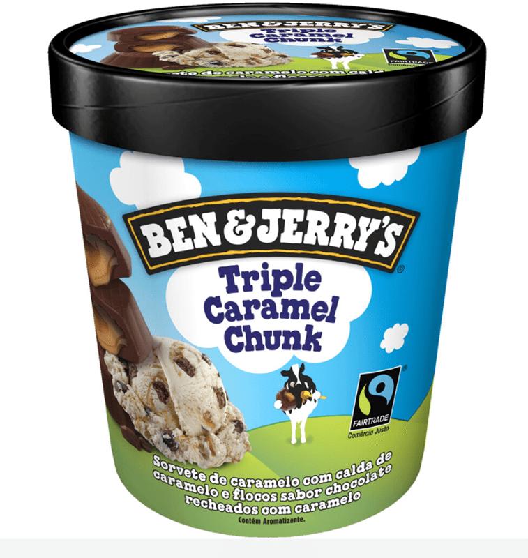 Sorvete Triple Caramelo Chunk Ben & Jerry's 458ml | Emporio Varanda