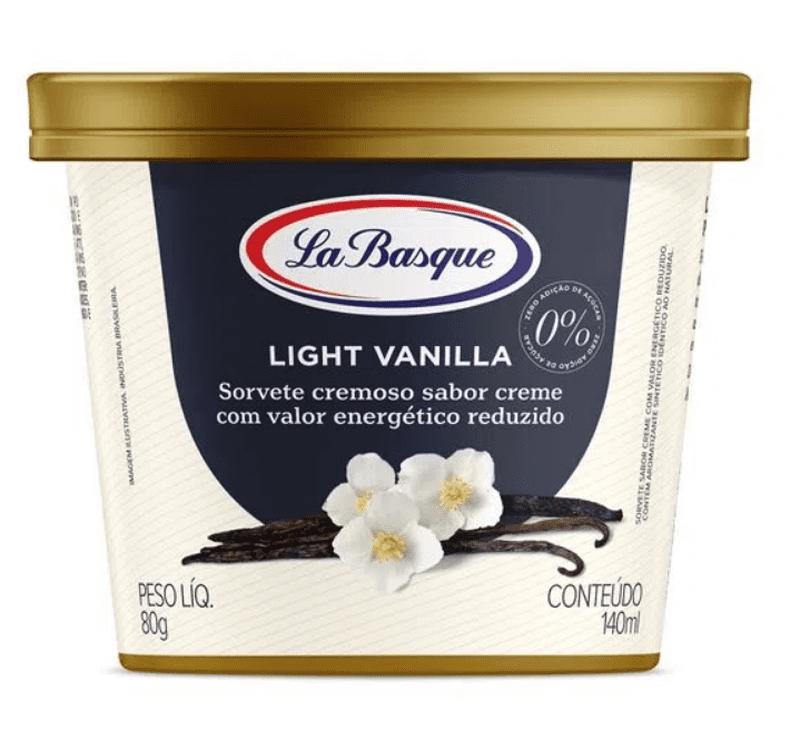 Sorvete de Baunilha Light La Basque 140ml