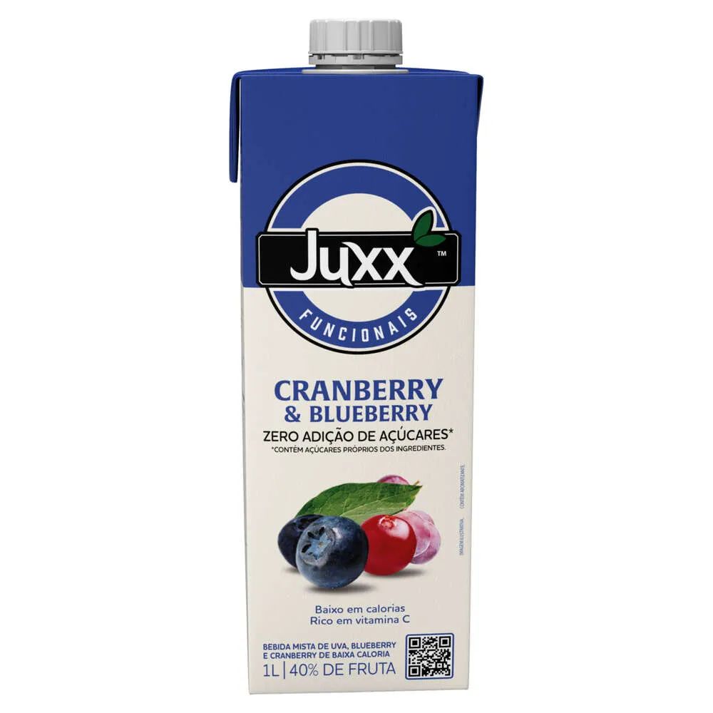 Suco Funcional Cranberry e Blueberry Juxx 1 l | Emporio Varanda