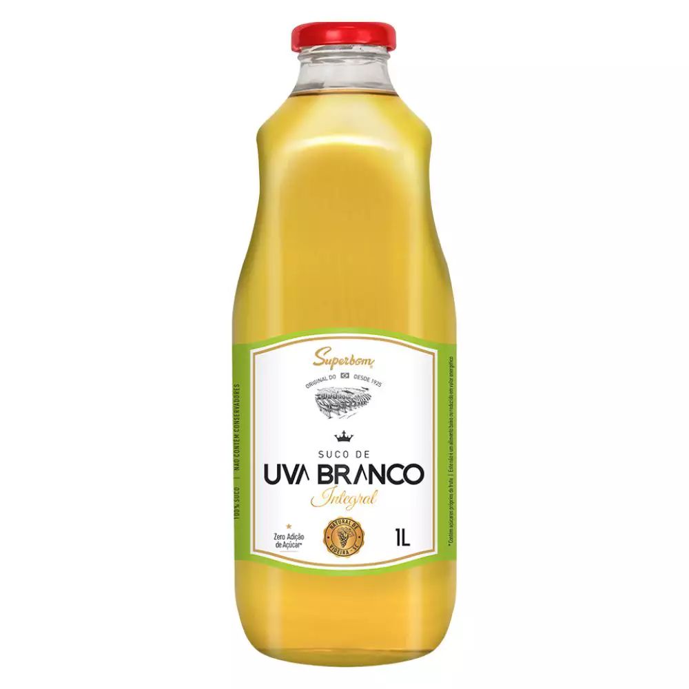 Suco Integral de Uva Branco Superbom 1l