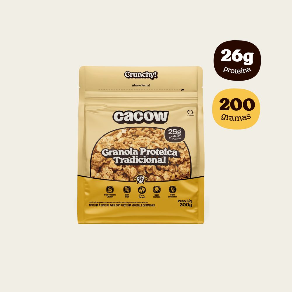 Granola Proteica Tradicional Cacow 200g